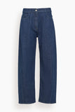 Another Tomorrow Denim Curved Pant in Indigo