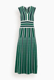 Max Mara Tallone Knitted Dress in Green