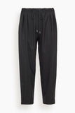Maria McManus Barrel Leg Drawstring Trouser in Black