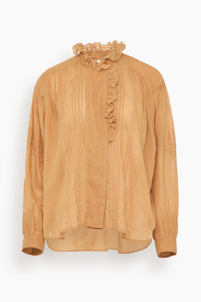 Leota Top in Caramel