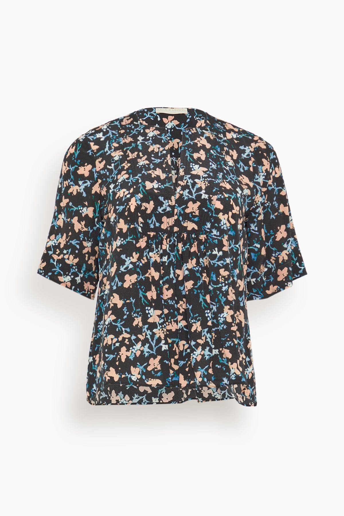 Ulla Johnson Calla Short Sleeve Top in Nocturne