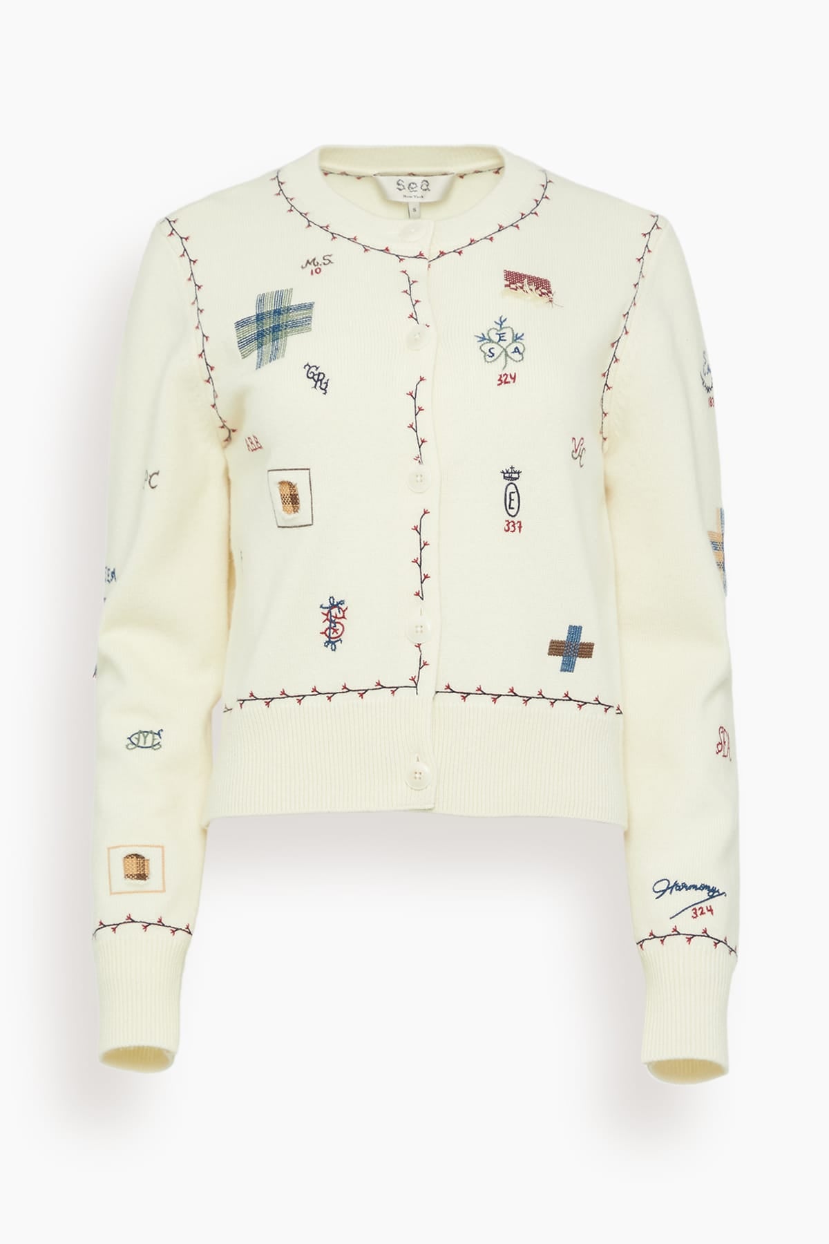 Sea Claira Knit Cardigan in Cream