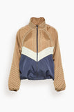 Sea Quinn Embroidered Beaded Windbreaker in Multi