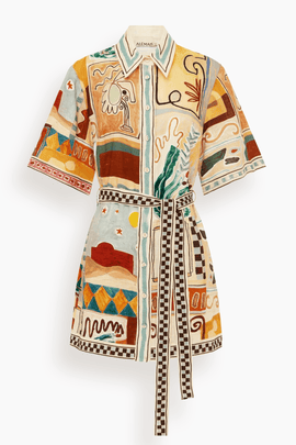 Michelle Mini Dress in Multi