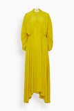 Lanvin Fitted Waist Midi Dress in Chamomile