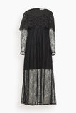 Sea Cocktail Dresses Vale Lace Long Sleeve Capelet Dress in Black SEA Vale Lace Long Sleeve Capelet Dress in Black