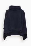 COG the Big Smoke Sweaters Isabella Roll Neck Top in Midnight