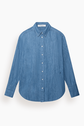 Chambray Shirt in Medium Blue