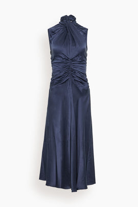 Delfi Dress in Midnight