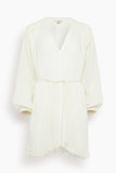 Lemlem Fasika Long Sleeve Dress in Lacee Cream