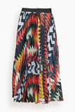 Sacai Sacai x A.P.C. Quilts Skirt in Orange Multi