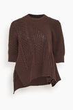 Sacai Knit Pullover in Brown