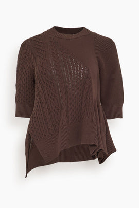 Knit Pullover in Brown