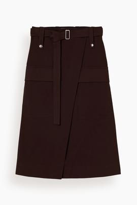 Skirt in Dark Brown