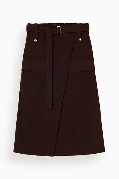 Skirt in Dark Brown
