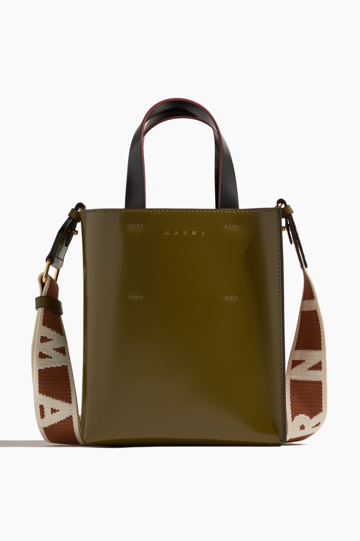 Marni Museo Bag Mini in Deep Sage/Moca/Black