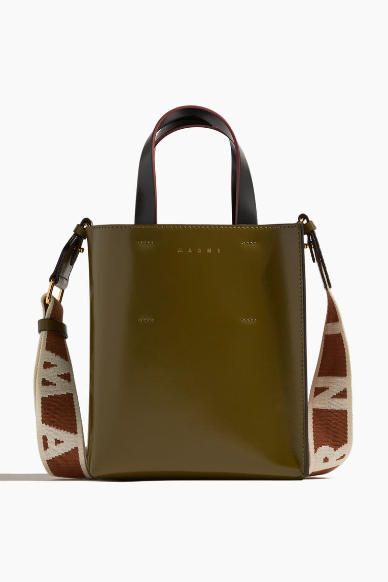 Marni Museo Bag Mini in Deep Sage/Moca/Black