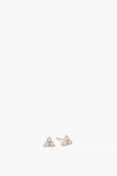 Ava Bea Trio Studs in 14k Yellow Gold