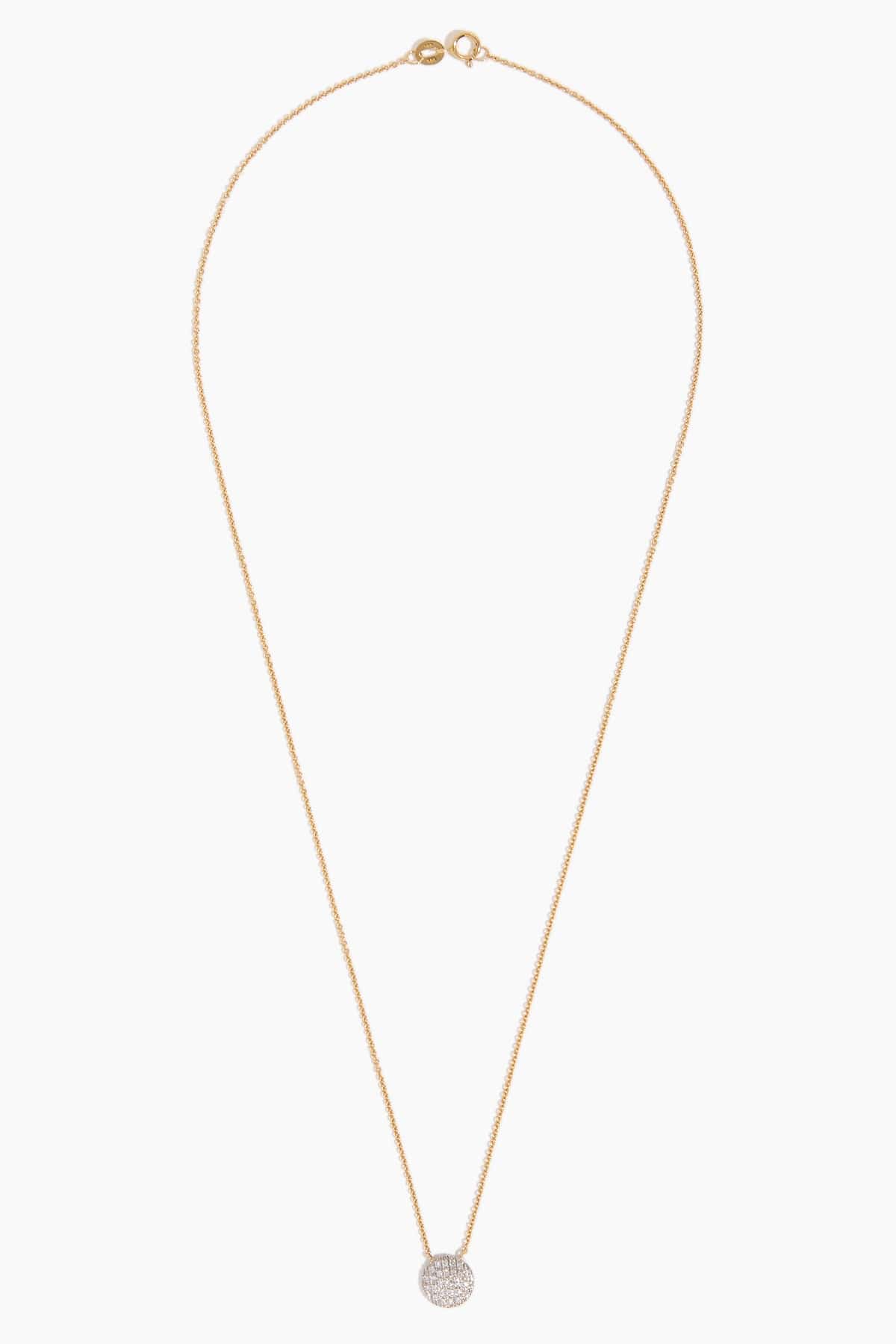 Dana Rebecca Necklaces Lauren Joy Medium Disc Necklace in 14k Yellow Gold Dana Rebecca Lauren Joy Medium Disc Necklace in 14k Yellow Gold
