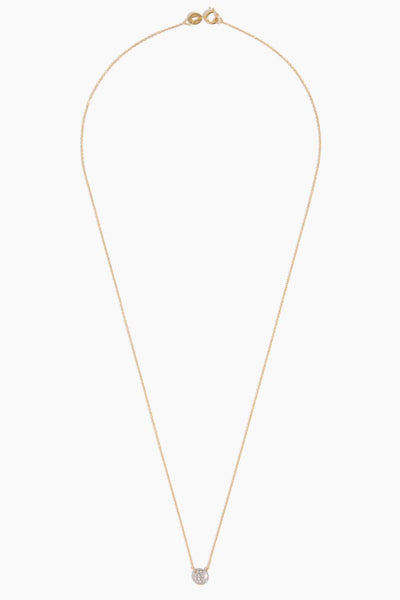 Dana Rebecca Necklaces Lauren Joy Mini Disc Necklace in 14k Yellow Gold Dana Rebecca Lauren Joy Mini Disc Necklace in 14k Yellow Gold