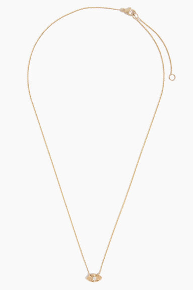 Dana Rebecca Necklaces Teddi Paige Fluted Evil Eye Necklace in 14k Yellow Gold Dana Rebecca Teddi Paige Fluted Evil Eye Necklace in 14k Yellow Gold