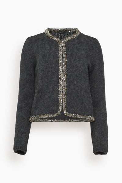 Davies Cardigan in Charcoal