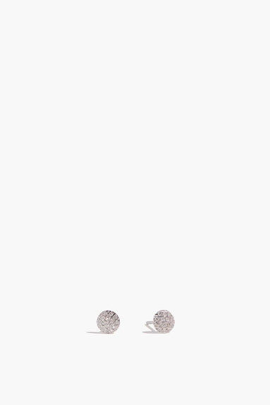 Dana Rebecca Earrings Lauren Joy Mini Disc Studs in 14k White Gold  Dana Rebecca Lauren Joy Mini Disc Studs in 14k White Gold