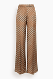 Dorothee Schumacher Graphic Dreams Pant in Brown Big Tie