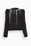 Dries Van Noten Tops Ciny Embroidery Shirt in Black