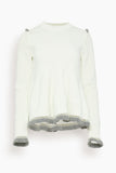 Sacai Knit Pullover in Off White