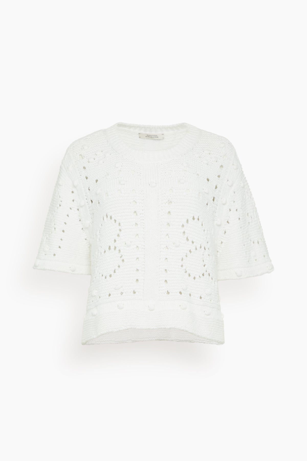 Dorothee Schumacher Tops Bohemian Mood Pullover in Pure White Dorothee Schumacher Bohemian Mood Pullover in Pure White