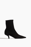 Toteme Ankle Boots The Heeled Sock Boot in Black Toteme The Heeled Sock Boot in Black