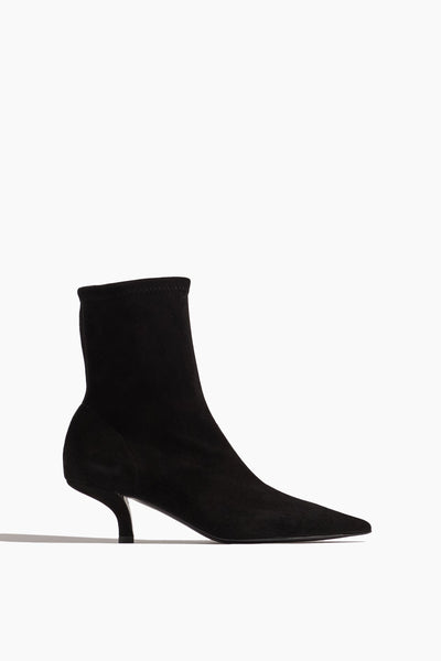 The Heeled Sock Boot in Black