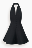 Staud Stella Mini Dress in Black