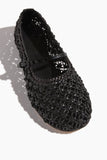 Dear Frances Ballet Flats Balla Weave Shoe in Black Dear Frances Balla Weave Shoe in Black