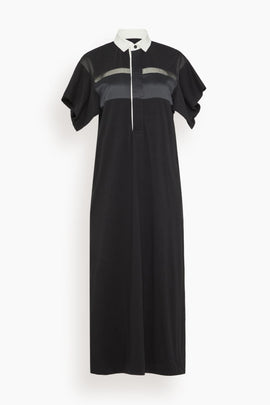 Cotton Jersey Dress in Black