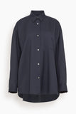 Marni Button Down Shirt in Blue/Black