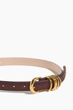 Dehanche Hollyhock Belt in Chocolate Cavallino/Gold
