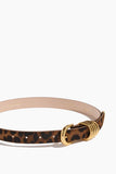 Dehanche Hollyhock Belt in Dark Jaguar Ponyhair/Gold