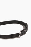Dehanche Hollyhock Loom Braided Belt in Black/Silver