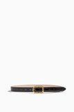 Dehanche Mija Belt in Black Lacquer/Gold