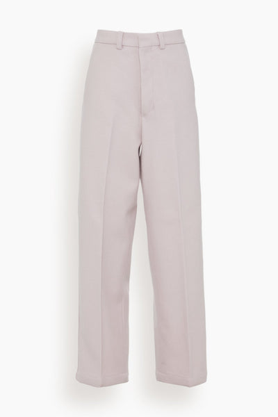Wide Fit Trousers in Powder Pink