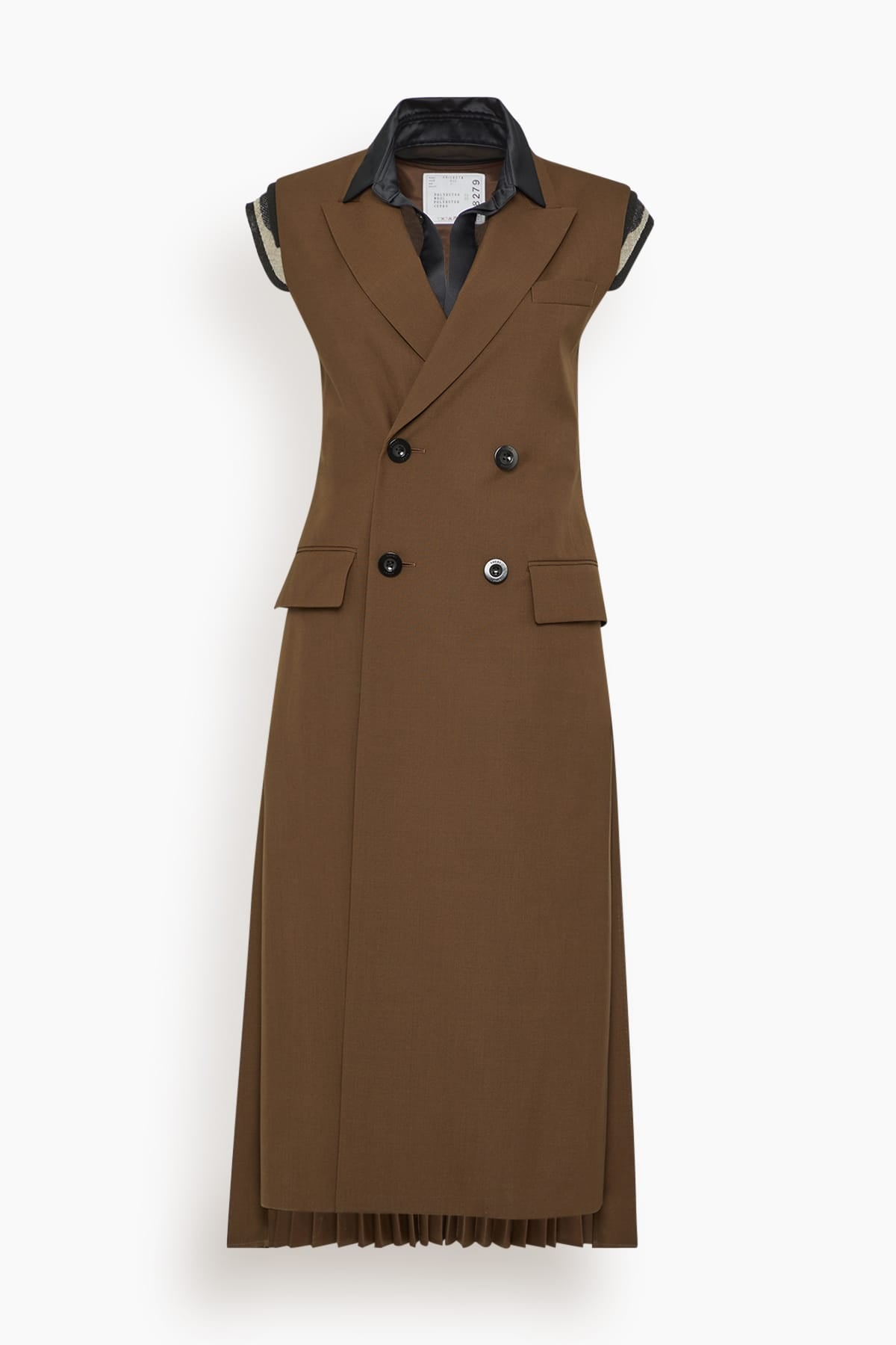 Sacai Suiting Vest in Brown – Hampden Clothing