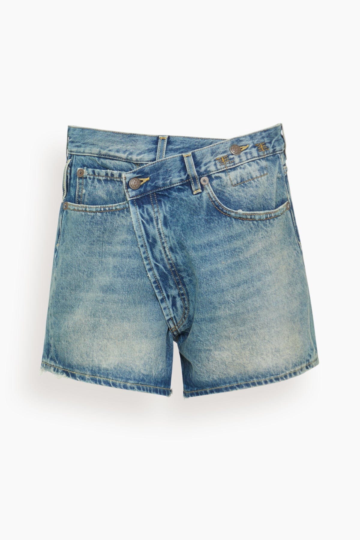 R13 Crossover Short in Bain Blue