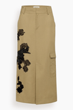 Hellessy Dima Cargo Skirt in Beige