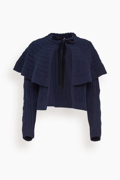 Navy tie front cardigan best sale