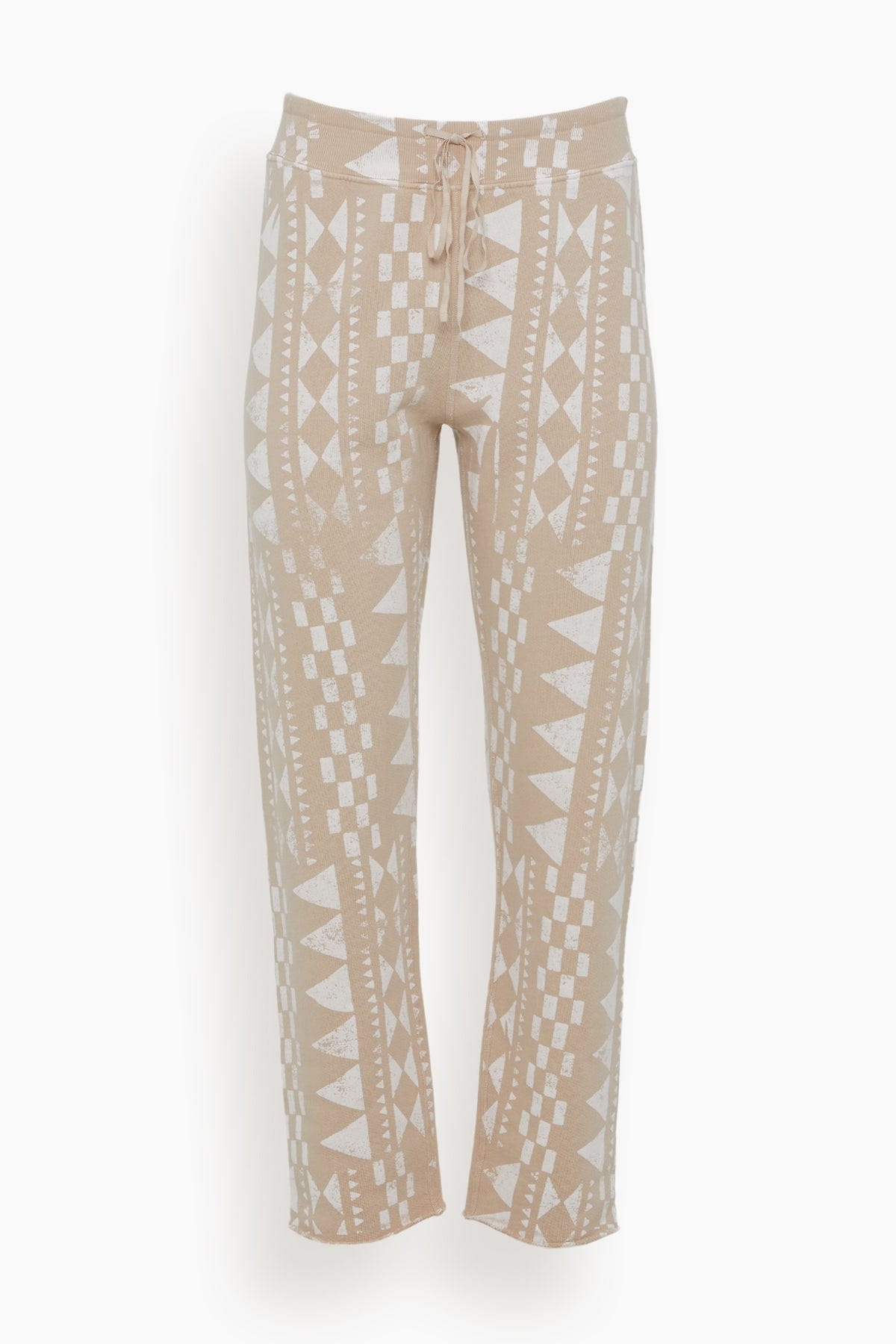 Raquel Allegra Pants Cape Sweatpant in Camel/Dirty White