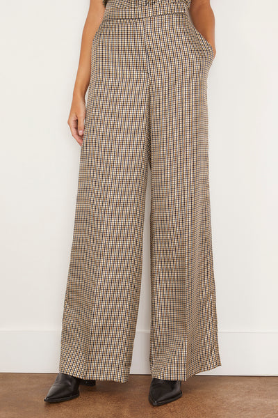 Checked Coolness Pants in Pepita Mix Khaki