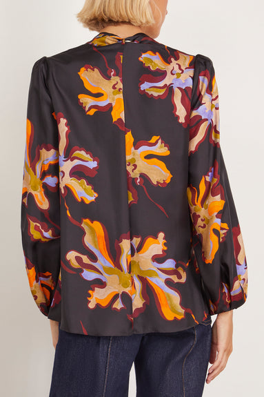 Dorothee Schumacher Tops Floral Seductive Blouse in Flame All Over Print Dorothee Schumacher Floral Seductive Blouse in Flame All Over Print