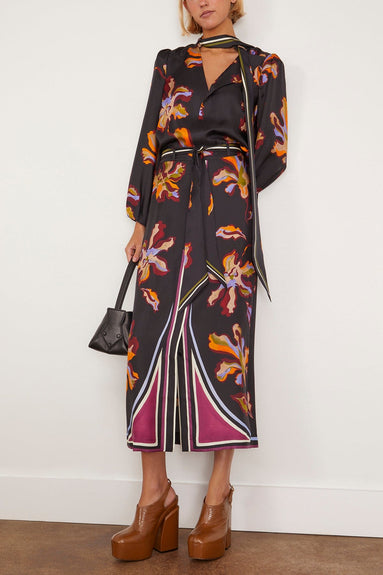 Dorothee Schumacher Skirts Floral Seductive Skirt in Flame All Over Print Dorothee Schumacher Floral Seductive Skirt in Flame All Over Print